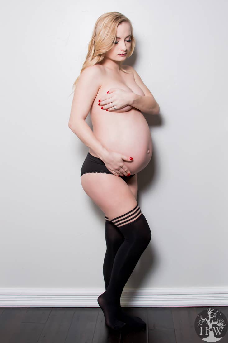 Hosiery- Danielle Classic Black Opaque Thigh-Highs Stockings