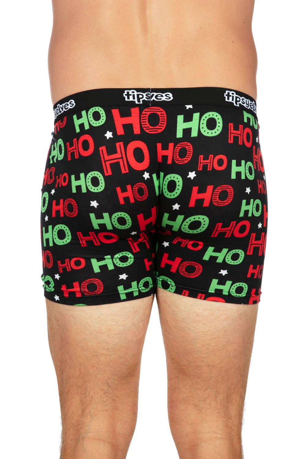 Red and Green Ho Ho Ho Boxer Briefs