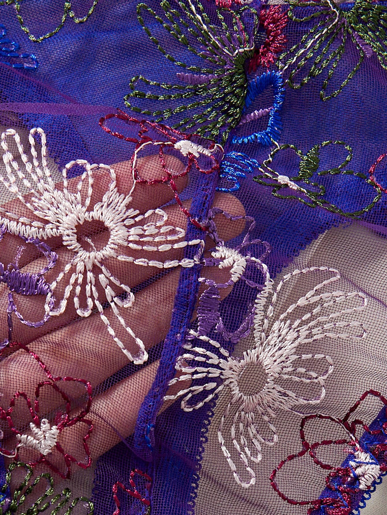 Rose Embroidery Body Suit