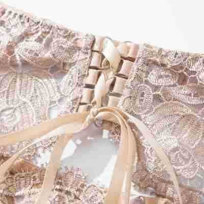 Blush Rose Lace Lingerie Set