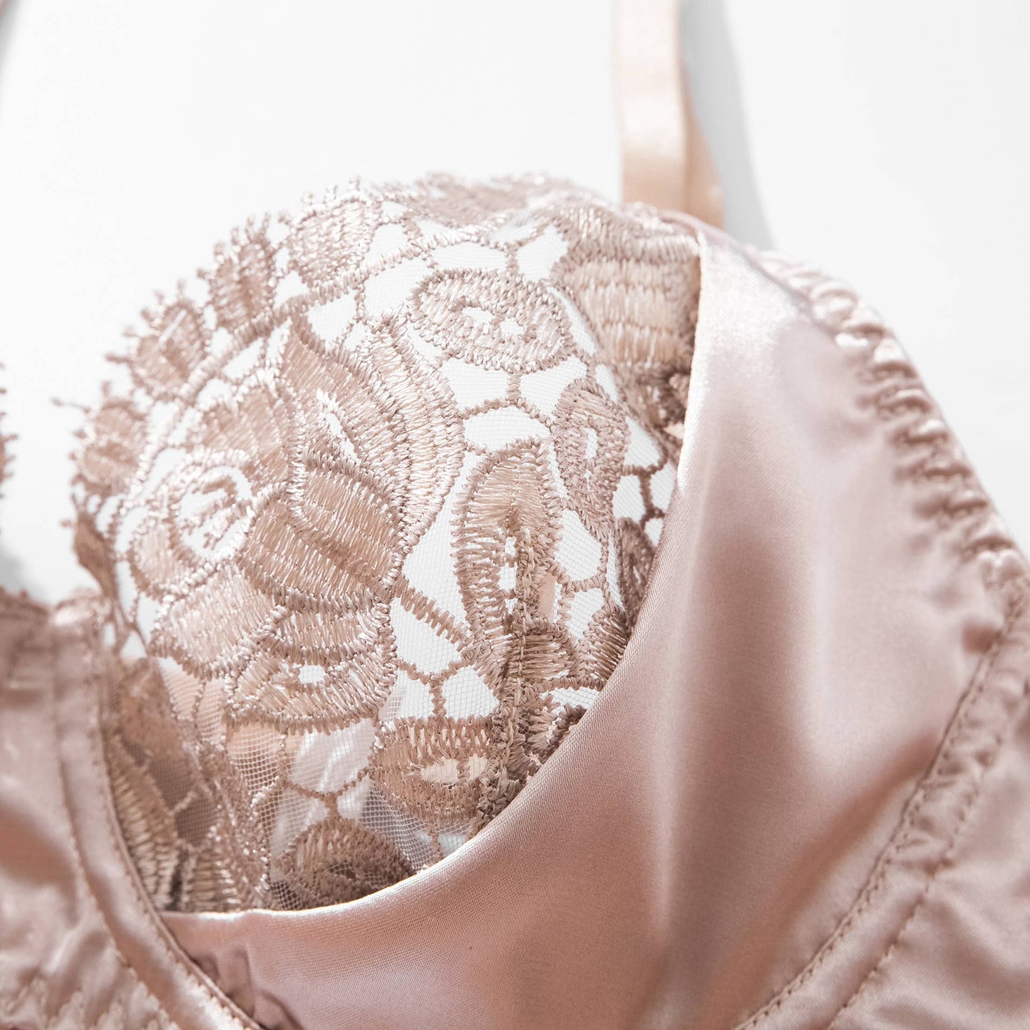 Blush Rose Lace Lingerie Set