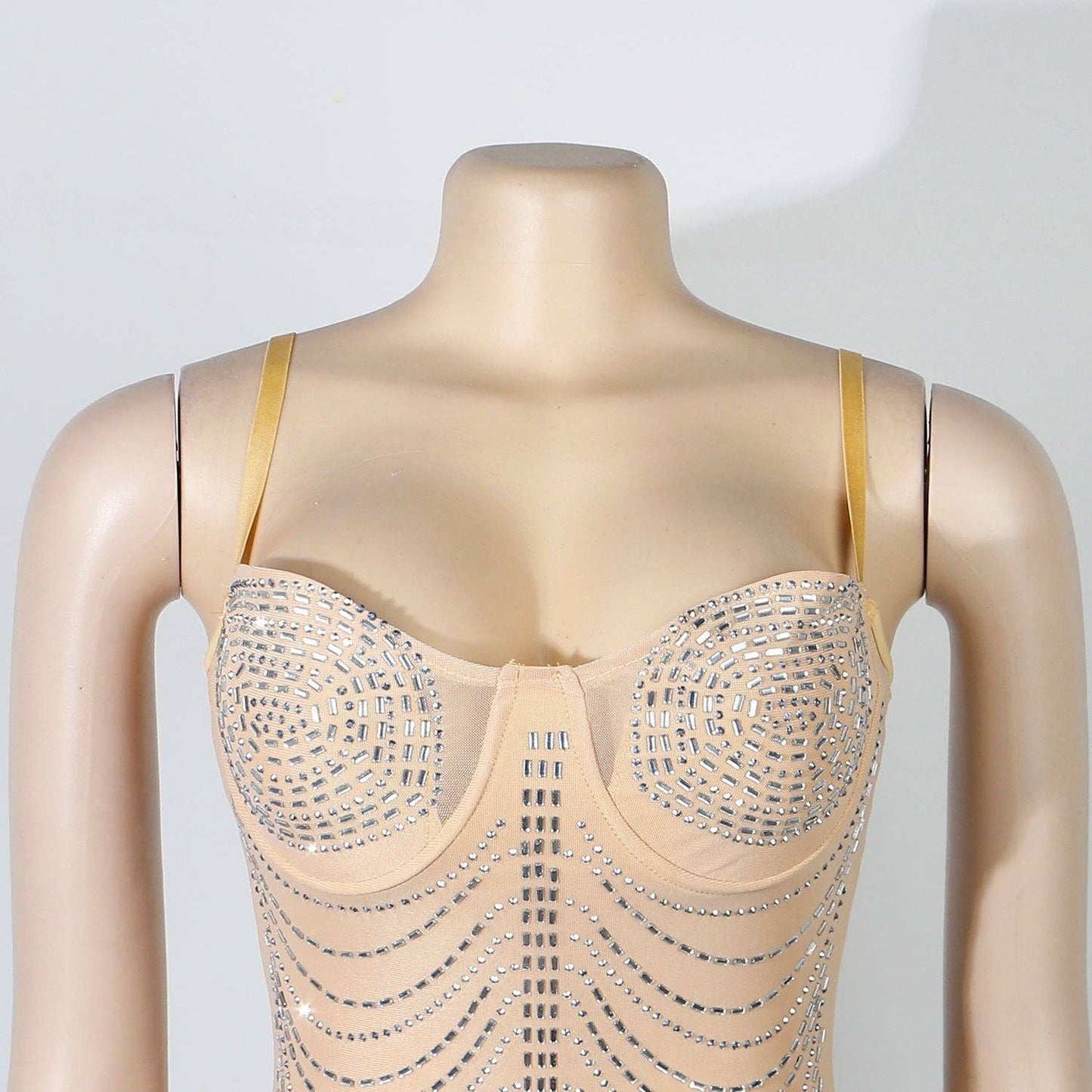 
                  
                    Sparkling Rhinestone Tassel Dress: Seductive Elegance for Alluring Nights: Apricot / 3XL
                  
                