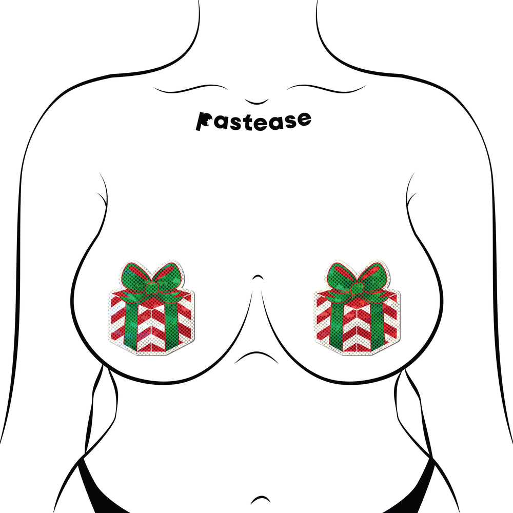 
                  
                    Gift: Christmas Present Wrapped with Bow Nipple Pasties
                  
                