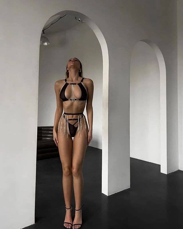 
                  
                    Chain Garter & Bra/Thong Set
                  
                