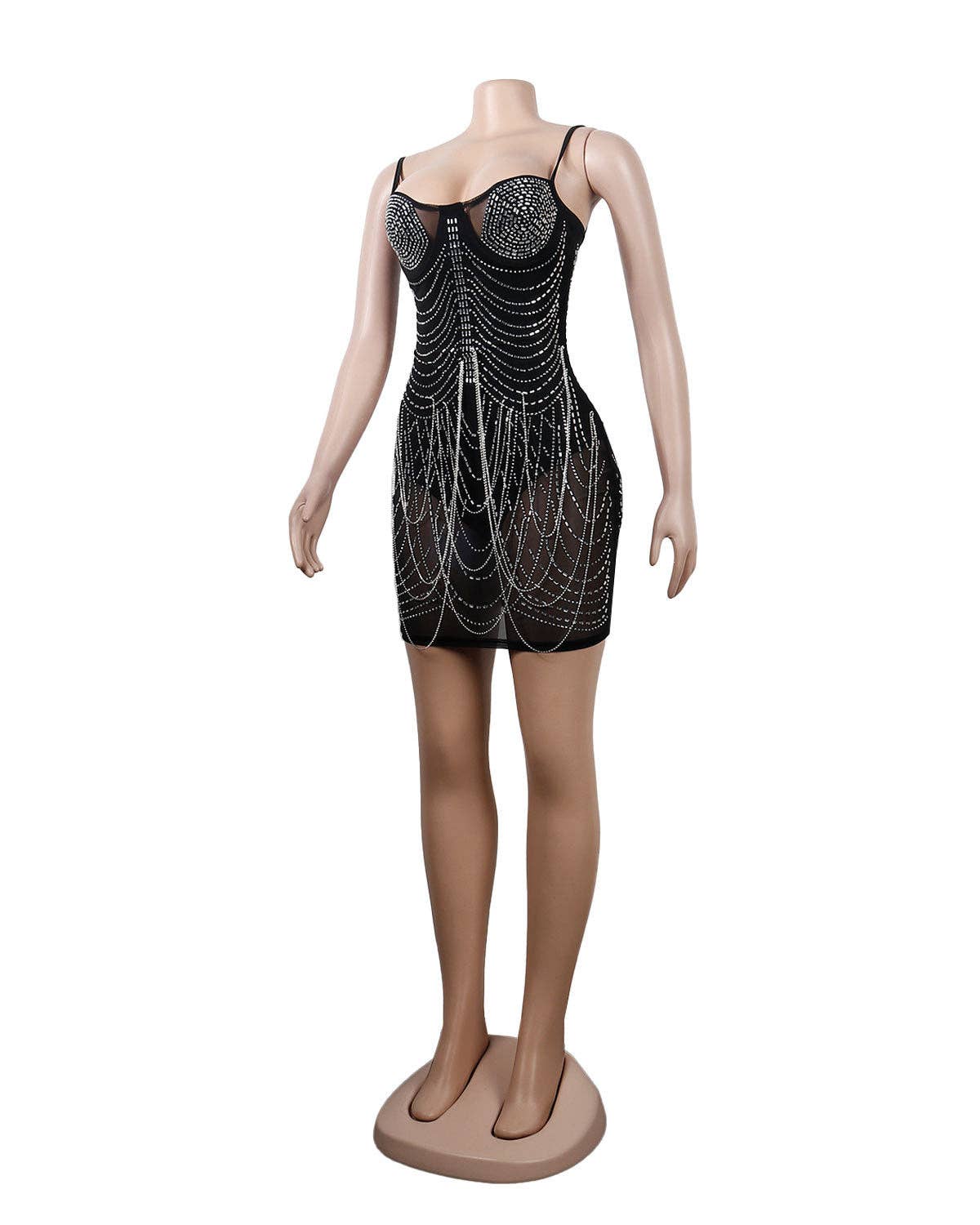 
                  
                    Sparkling Rhinestone Tassel Dress: Seductive Elegance for Alluring Nights: Apricot / 3XL
                  
                