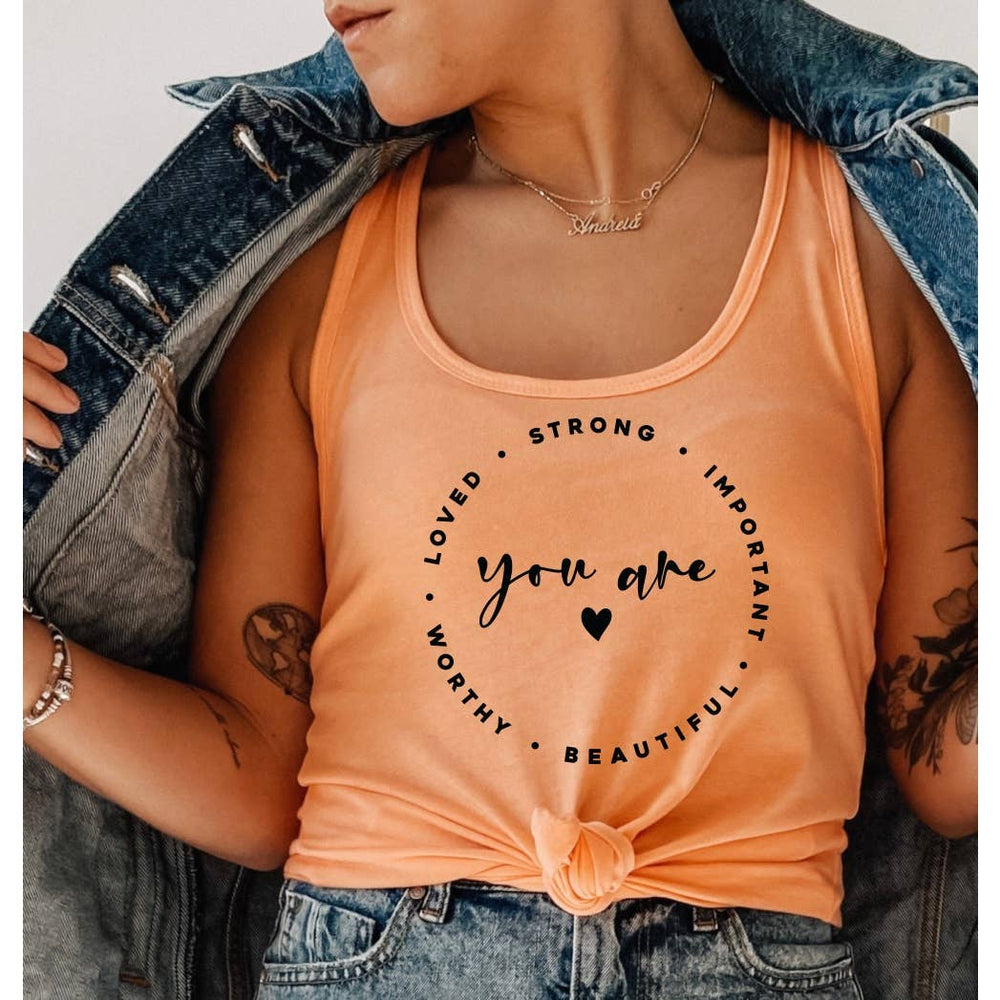 
                  
                    YOU ARE LOVED Black Tank
                  
                