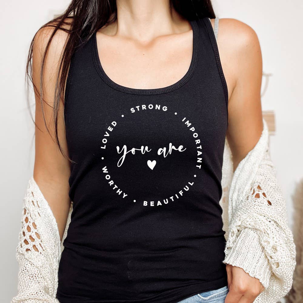 YOU ARE LOVED Black Tank