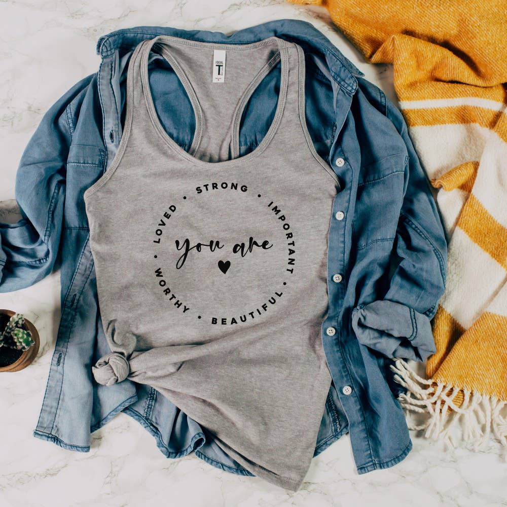 
                  
                    YOU ARE LOVED Black Tank
                  
                