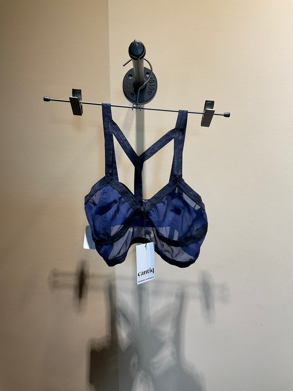 Navy harness bralette sz M