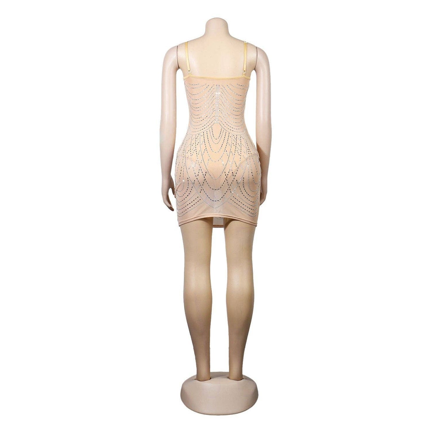 
                  
                    Sparkling Rhinestone Tassel Dress: Seductive Elegance for Alluring Nights: Apricot / 3XL
                  
                