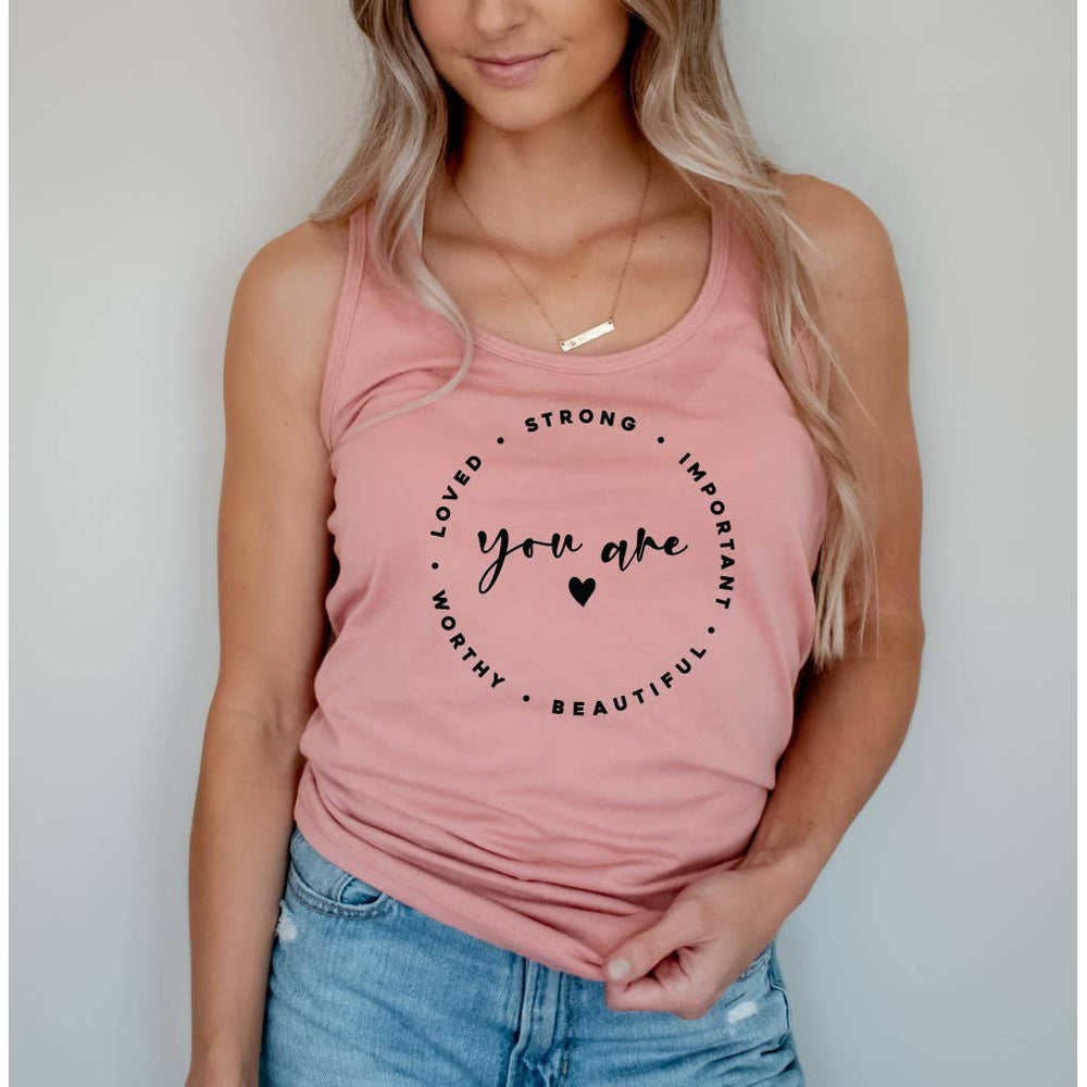 
                  
                    YOU ARE LOVED Black Tank
                  
                