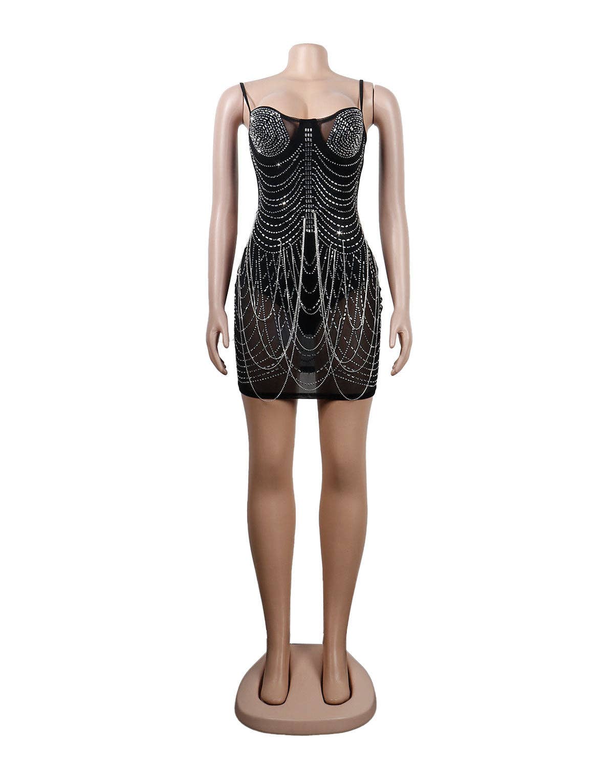 
                  
                    Sparkling Rhinestone Tassel Dress: Seductive Elegance for Alluring Nights: Apricot / 3XL
                  
                